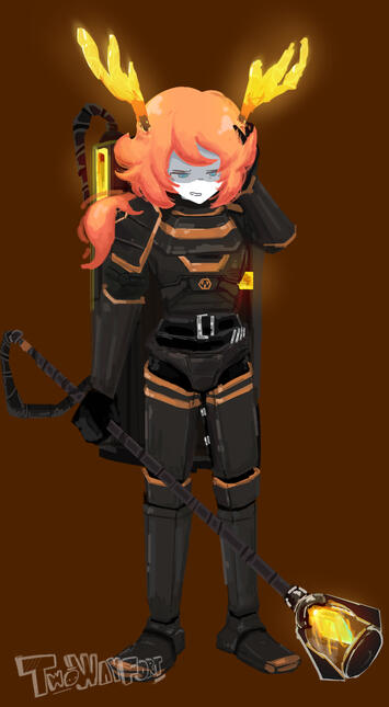 maple = rcorp ishmael real (fanart of kin's oc maple)